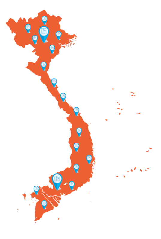 Bản đồ phân phối sản phẩm Joger